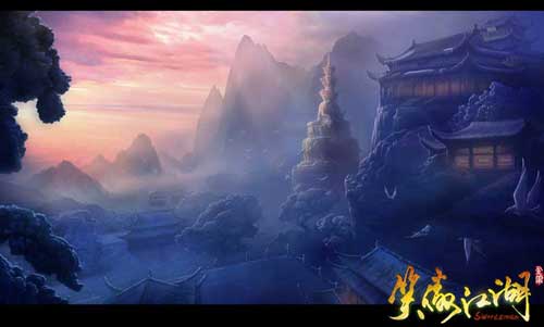 峨眉派场景原画