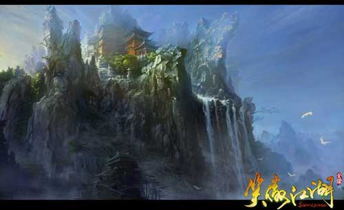 泰山派场景原画