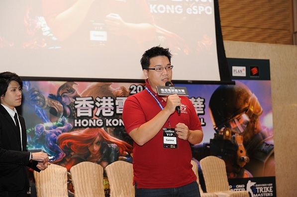 Garena英雄聯盟台港澳營運負責人kevin致詞.JPG