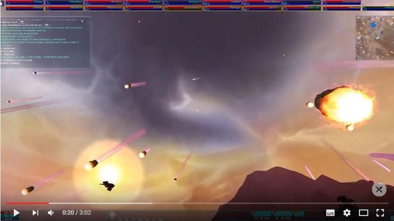 13 年的線上射擊遊戲《行星邊際》終止營運 影片記錄遊戲最後時光 ... ...