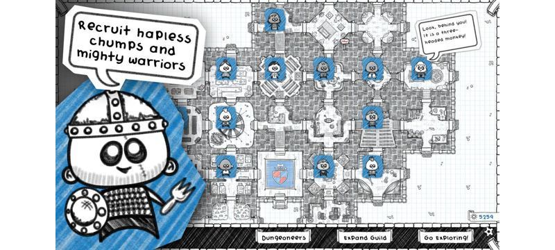 回合制地城探索遊戲《Guild of Dungeoneering》於雙平台上架