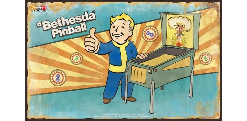 Bethesda 將與 Zen Studios 合作推出彈珠台遊戲